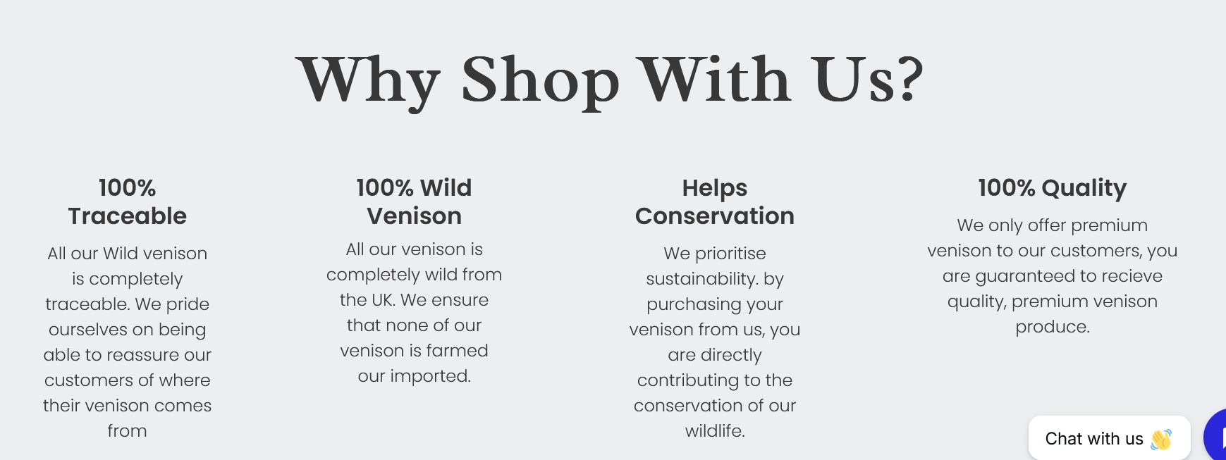info for venison